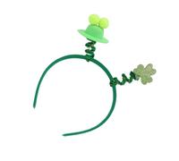 ESTCNK Serre-tête pour couple carnaval Saint Patrick Fête de la Saint-Patrick Bandeau à cheveux pour femme Maquillage