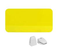 ESTDKMNOS Akustik-Sichtschutz für Schreibtische, Panneau de séparation de confidentialité de Bureau Multicolore, Plusieurs Tailles(Yellow,60 * 30cm)