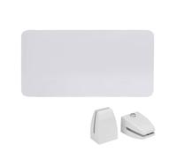 ESTDKMNOS Akustik-Sichtschutz für Schreibtische, Panneau de séparation de confidentialité de Bureau Multicolore, Plusieurs Tailles(White,50 * 30cm)