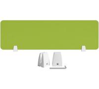 ESTDKMNOS Akustik-Sichtschutz für Schreibtische, Séparateur de confidentialité for Bureau, Panneau insonorisant de Hauteur 30cm, Multicolore, Plusieurs Tailles(Green,120x30cm)