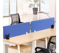 ESTDKMNOS Akustik-Sichtschutz für Schreibtische, Séparateur de confidentialité for Bureau, Panneau insonorisant de Hauteur 30cm, Multicolore, Plusieurs Tailles(Blue,100x30cm)