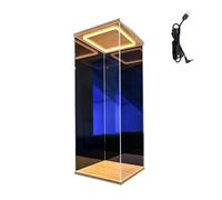 ESTDKMNOS Boîtes d'affichage Transparentes, Acrylic Display Box Multiple Sizes for Action Figures Model Cars with Base Dust Cover(15x25x30cm(6"x10"x12"))