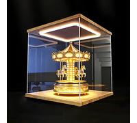 ESTDKMNOS Boîtes d'affichage Transparentes, Boîte Cube Lumineuse en Acrylique, for Figurines d'action, Souvenirs de poupées, Plusieurs Tailles(20x20x40cm(8"x8"x16"))