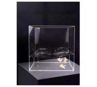 ESTDKMNOS Boîtes d'affichage Transparentes, Plateau et boîte en Acrylique for Le Stockage d'affichage de Photographie, Plusieurs Tailles(28x28x6cm/11x11x2.36in)