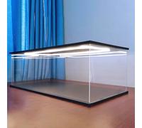 ESTDKMNOS Boîtes d'affichage Transparentes, Porte de boîtier en Acrylique Transparent for Figurines d'action, boîte empilable, Plusieurs Tailles(25x25x35cm(10"x10"x14"))