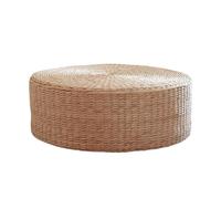 ESTDKMNOS Coussin de Sol en Paille, Tapis de siège Plat tissé par Paille for la méditation de Yoga, diamètre intérieur et extérieur 40cm, Hauteur 10cm