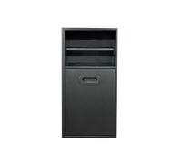 ESTDKMNOS Niche encastrée en Acier Inoxydable, Niche de Douche encastrée en Acier Inoxydable Multicolore Plusieurs Tailles(Black,500x200x140mm)