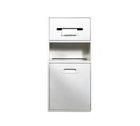 ESTDKMNOS Niche encastrée en Acier Inoxydable, Niche de Douche encastrée en Acier Inoxydable Multicolore Plusieurs Tailles(White,670x300x140mm)