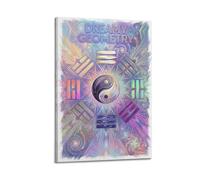 ESTE Poster chinois Tai Chi Yin Yang Feng Shui porte-bonheur Zen Art moderne 30 x 45 cm