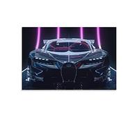 ESTE Poster Hyper Car pour Bugatti Chiron Supercar - Impression sur toile - Décoration murale moderne pour chambre à coucher - 30 x 45 cm