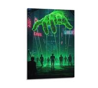 ESTE Poster satirique vintage Capital Controls Everything Art décoratif sur toile moderne 50 x 75 cm