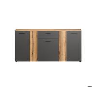 Esteban buffet 5 portes 1 tiroir anthracite.