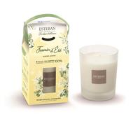 ESTEBAN PARIS PARFUMS-Bougie parfumée initiale Esteban senteur Jasmin d’été - 180 g