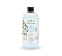 Esteban Recharge de parfum 500 ml - Parfum coton blanc - Recharge pour bouquet ou désodorisant - Raffinement intérieur - 6 mois de parfum - Alcool végétal - Bouteille recyclable