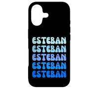 Esteban Retro Name Stack Design Coque pour iPhone 17