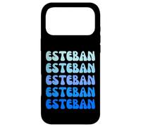 Esteban Retro Name Stack Design Coque pour iPhone 17 Pro Max
