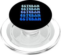 Esteban Retro Name Stack Design PopSockets PopGrip pour MagSafe