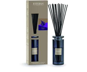 ESTEBAN vase diffuseur parfum maison FIGUE NOIRE 75ml a à tiges avec vase verre