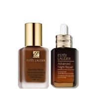 Estee Luader Double Wear Stay-in-Place Makeup & Advanced Night Repair Serum Bundle (Various Shades) - 7C1 Rich Mahogany