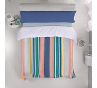 Estelia Jim Parure de lit 2 pièces pour lit de 150 cm Impression numérique 50 % coton 50 % polyester 144 fils