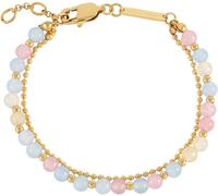 Estella Bartlett Estella Bartlett Gold Tone Pastel Multi Gemstone Duo Bracelet