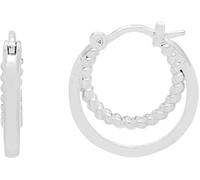 Estella Bartlett Estella Bartlett Silver Double Twisted Hoop Earrings