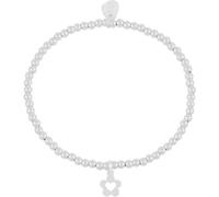 Estella Bartlett Estella Bartlett Silver Tone Flower & Heart Sienna Bracelet