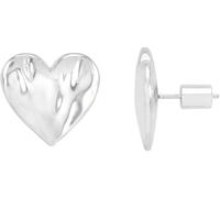 Estella Bartlett Estella Bartlett Silver Tone Oversized Waterproof Molten Heart Studs Earrings
