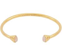 Estella Bartlett The Edit by Estella Bartlett Gold Tone - Pink Tone Cabochon Open Bangle
