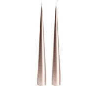 ester & erik Bougie conique ester & erik 34 cm Lot de 2 métallique Champagne 94