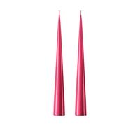 ester & erik Bougie cônique ester & erik 37 cm Lot de 2 lacquées Deep pink 41/2