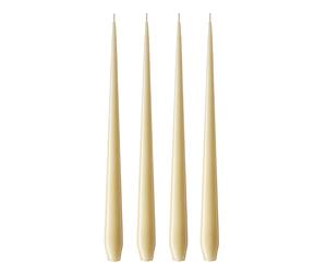 ester & erik Bougie ester & erik Lot de 4 laquée Pale ginger 14-0. 32 cm
