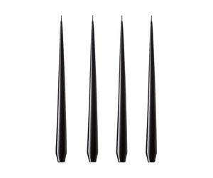 ester & erik Bougie ester & erik Lot de 4 laquée raw black. 42 cm