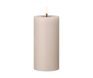 ester & erik Bougie LED bloc Ester & Erik 22 Linen Grey. 15cm