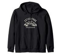 Estes Park Colorado Bear Mountains Souvenir Vintage Pride Sweat à Capuche