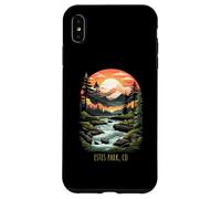 Estes Park Colorado USA Scenic Mountain Sunset Style rétro Coque pour iPhone XS Max