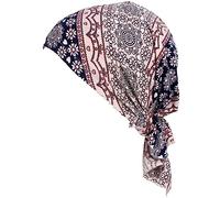 ESTEVANJ MUR Chapeau pour femme - Bonnet de sommeil - Béret en tricot - Foulard pour cheveux clairsemés - Bandana élastique - Turban pour femmes atteintes de cancer, 8, 60