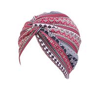 ESTEVANJ MUR Turban Femme Chimio Bohème Élastique ，Bonnet de Nuit，Bonnet Chimio Femme (FR/ES, Alpha/Lettres, Taille Unique, 3)
