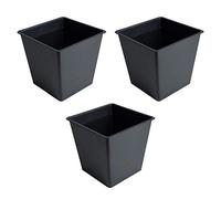 ESTEXO Insert en plastique pour pot de fleurs en polyrotin - 26 cm - Pot de culture - 3 pièces