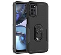 ESTH® Coque pour Motorola Moto E32/E32s/G22 avec 360° Support Rotatif, Étui Housse de Protection Antichoc de Qualité Militaire Compatible avec Support De Voiture Magnétique, Noir