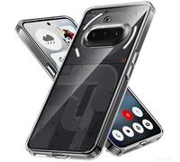 ESTH® Coque pour Nothing Phone (3a), Housse Antichoc Ultra Mince, Coque Arrière Transparente pour PC, Étui avec Bord en TPU Souple, Transparent