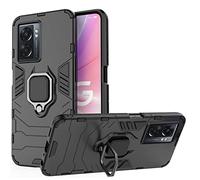 ESTH® Coque pour Oppo A57 5G/A77 5G/Realme V23/Realme Q5i, [360° Support Rotatif] [5 Fois Qualité Militaire Anti-Chute Protection] Étui Housse PC et TPU, Noir