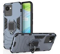 ESTH® Coque pour Realme C30/Narzo 50i Prime, [360° Support Rotatif] [5 Fois Qualité Militaire Anti-Chute Protection] Étui Housse PC et TPU, Bleu
