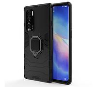 ESTH® Coque pour Realme GT Explorer Master, [360° Support Rotatif] [5 Fois Qualité Militaire Anti-Chute Protection] Étui Housse PC et TPU, Noir