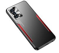 ESTH® Coque pour Realme GT Master Etui Protection en Silicone & Alliage D'aluminium, Heavy Duty Ultra Slim Antichoc Housse pour Realme GT Master, Rouge