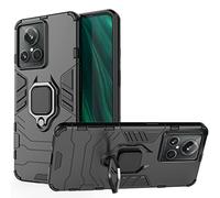 ESTH® Coque pour Realme GT2 Explorer Master, [360° Support Rotatif] [5 Fois Qualité Militaire Anti-Chute Protection] Étui Housse PC et TPU, Noir