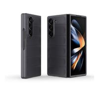 ESTH® Coque pour Samsung Galaxy Z Fold6 avec Bouclier Résistant aux Germes, Coupe Fine, Texture Douce au Toucher, Étui Rigide en PC Antichoc et Anti-Rayures, Gris Foncé