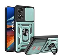 ESTH® Coque pour TCL 50 SE 4G/TCL 40 NxtPaper 4G avec Lentille Coulissante Couverture et Support Rotatif, Anti-Chute Étui Housse Compatible avec Support De Voiture Magnétique, Vert