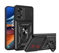 ESTH® Coque pour TCL 50 SE 4G/TCL 40 NxtPaper 4G avec Lentille Coulissante Couverture et Support Rotatif, Anti-Chute Étui Housse Compatible avec Support De Voiture Magnétique, Noir