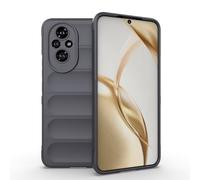 ESTH® Coque Silicone Liquide pour Honor 200 5G (Gris Foncé) avec Protection Anti-germes et Doublure Douce en Microfibre, Housse Full Body Protection Étui Antichoc